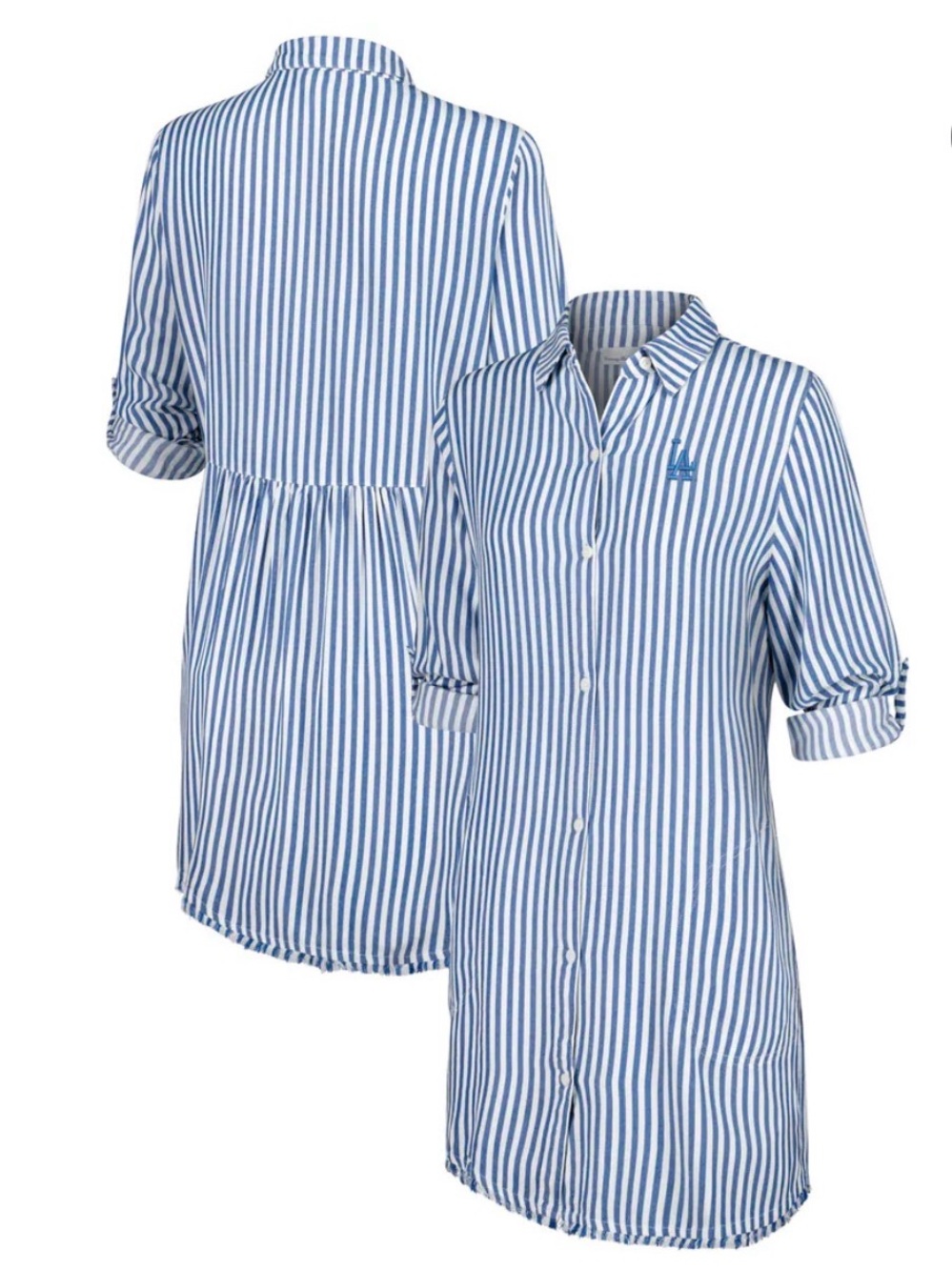 Tommy Bahama LA Dodgers Chambray Button Down Dress Med